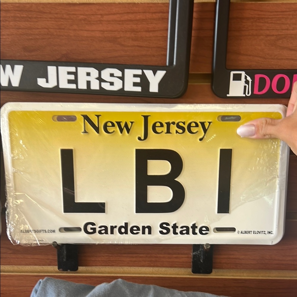 LBI License Plate with New Jersey Design